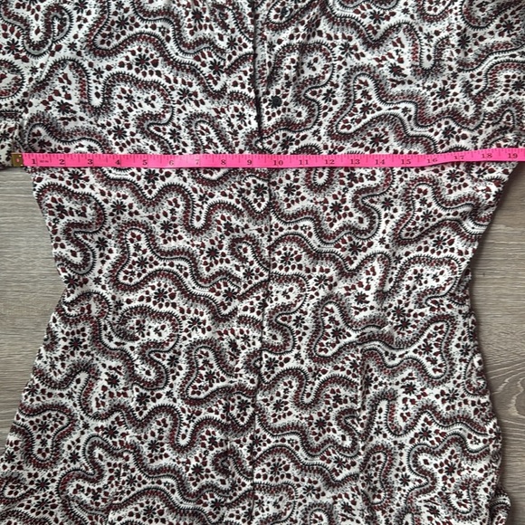 A.L.C. Multicolor Randi Floral Silk Calico Prairie Paisley Mini Dress 10 - Picture 9 of 11